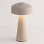 Oplaadbare mushroom lamp Soma in taupe met touch dimmer en instelbaar licht