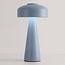 Oplaadbare mushroom lamp Soma lichtblauw met touch dimmer en instelbare kleurtemperatuur