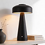 Oplaadbare mushroom lamp Soma zwart met touch dimmer en instelbare kleurtemperatuur