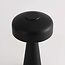 Oplaadbare mushroom lamp Soma met touch dimmer en instelbare kleurtemperatuur - zwart