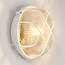 Ronde bulleye wit met glas