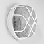 Ronde bulleye wit met glas