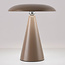 Oplaadbare tafellamp Ariso taupe met touch dimmer en instelbare lichtkleur