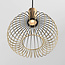 Moderne hanglamp Nobles zwart met goud metaal, 3-lichts