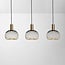3-lichts hanglamp Nobles - zwart met goud metaal