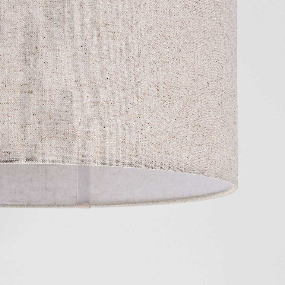 Vloerlamp Narae taupe met verstelbare arm en linnen kap