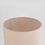 Tafellamp Aurea beige met linnen kap en travertin effect
