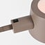 Verstelbare vloerlamp Mella met tweezijdig licht - taupe