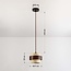 1-lichts hanglamp Mavero - cement en hout