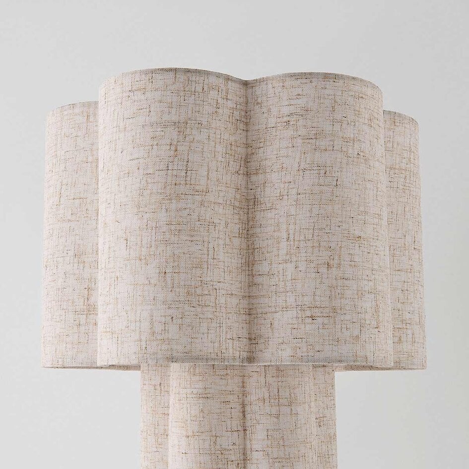 Tafellamp Hiko van linnen - beige