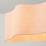 Hanglamp Hirom beige met linnen kap 2-lichts