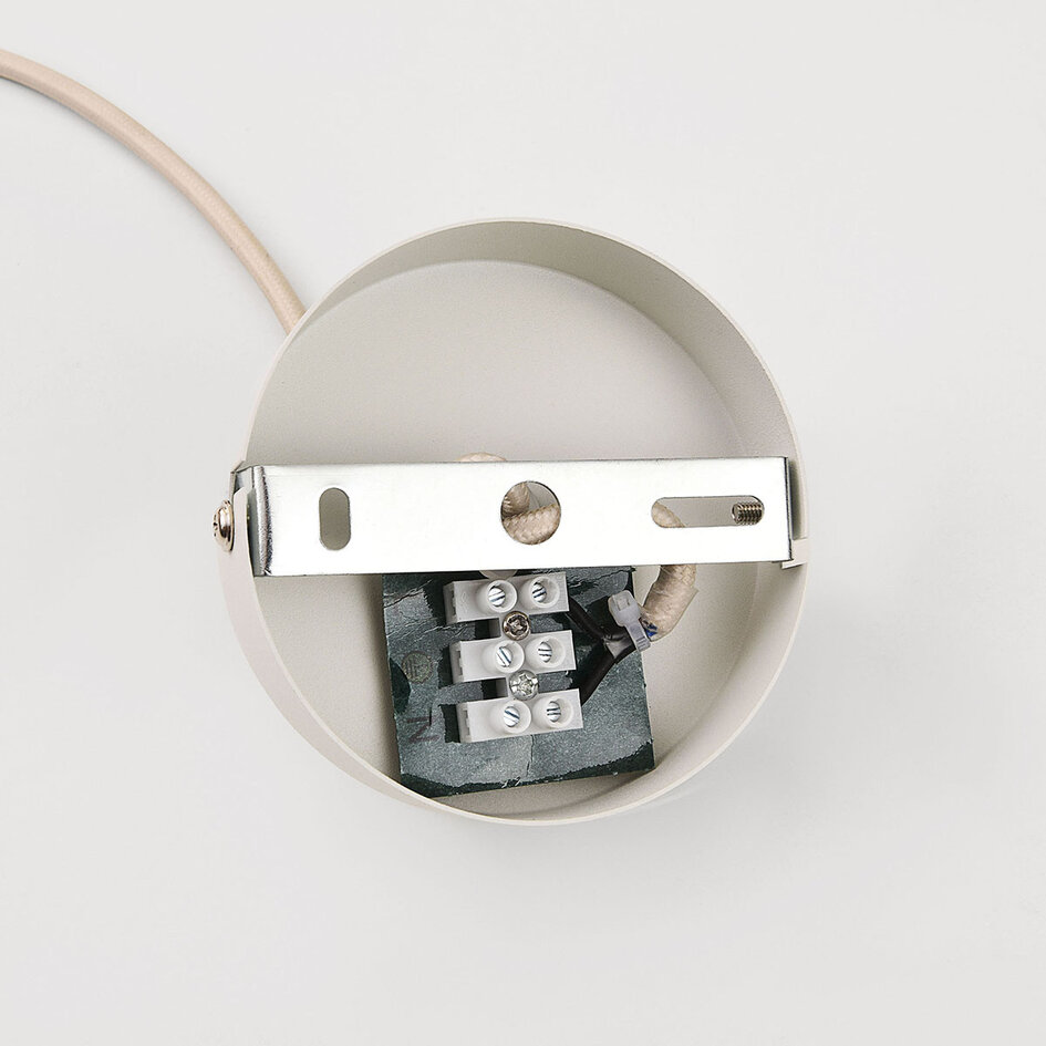 Hanglamp Hirom beige met linnen kap 2-lichts