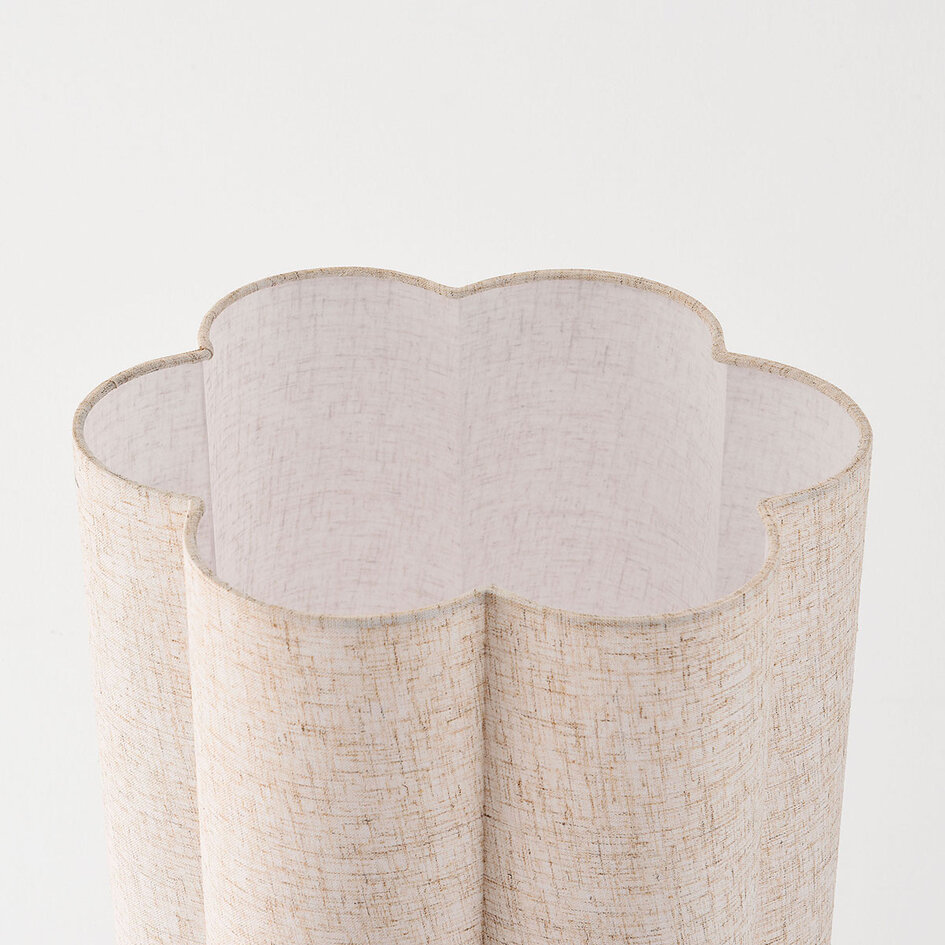 Japandi vloerlamp Hika linnen