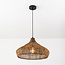 Hanglamp Suki - handgevlochten rotan met houten detail