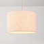 Moderne hanglamp Avano beige met linnen kap