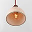 3-lichts Japandi hanglamp Marena - travertin (natuursteen) en hout