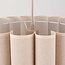 Hanglamp Celine met geplooide linnen kap in beige