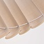 Hanglamp Celine met geplooide linnen kap in beige