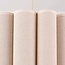 Hanglamp Celine met geplooide linnen kap in beige