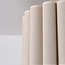 Plafondlamp Celie met geplooide linnen kap in beige