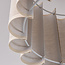 Plafondlamp Celie met geplooide linnen kap in beige