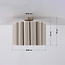 Plafondlamp Celie met geplooide linnen kap in beige