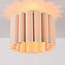 Plafondlamp Celie - geplooide linnen kap in beige
