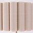 Beige vloerlamp Cely met geplooide linnen kap