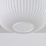 Plafondlamp Ilyana van geribbeld melkwit glas in beige