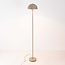 Mushroom vloerlamp Sorai van beige metaal