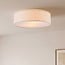Plafondlamp Avani - linnen kap met diffuser