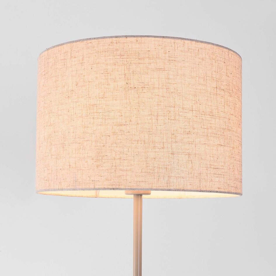 Vloerlamp Avana beige met linnen kap