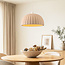 Wabi Sabi hanglamp Kawasu - steeneffect in licht karamel