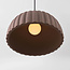 Wabi Sabi hanglamp Kawasu - steeneffect in warmbruin
