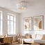Wabi Sabi plafondlamp Kagei wit met steeneffect