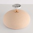 Wabi Sabi plafondlamp Zenro met steeneffect in zandbeige en roségoud detail