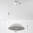 Geribbelde hanglamp Olea met matte krijtlook (Gesso afwerking)