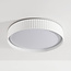 Plafondlamp Palomo wit met geribbelde rand en 3-staps dimbare LEDs