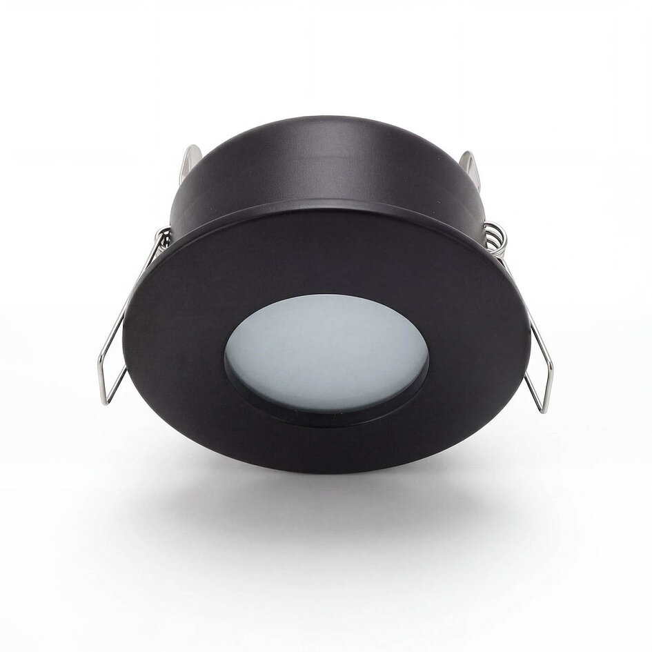 Inbouwspot Rex zwart voor badkamer