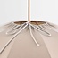 Hanglamp Elyora van stof in taupe