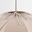 Hanglamp Elyora van stof - taupe