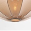 Hanglamp Elyora van stof in taupe