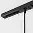 1-fase rail tube hanglamp Simon, zwart met textielkabel