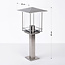 Klassieke buitenlamp Rocco RVS, 45 cm