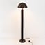 Mushroom vloerlamp Alexi van metaal - bruin