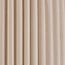 Gebogen vloerlamp Pedro met geplooide kap - zandbeige