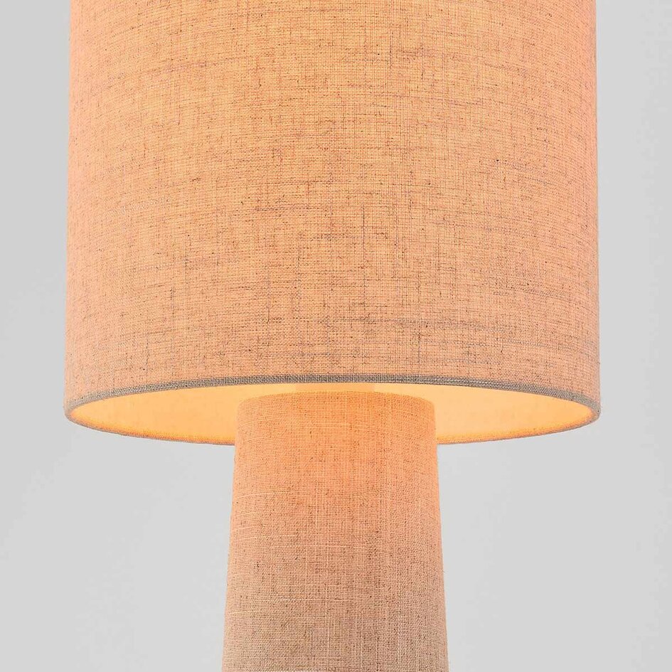 Vloerlamp Santer van linnen - beige