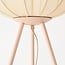 Vloerlamp Solvo van stof - lichtbeige