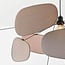Hanglamp Zandor van stof - taupe, lichtgrijs en wit