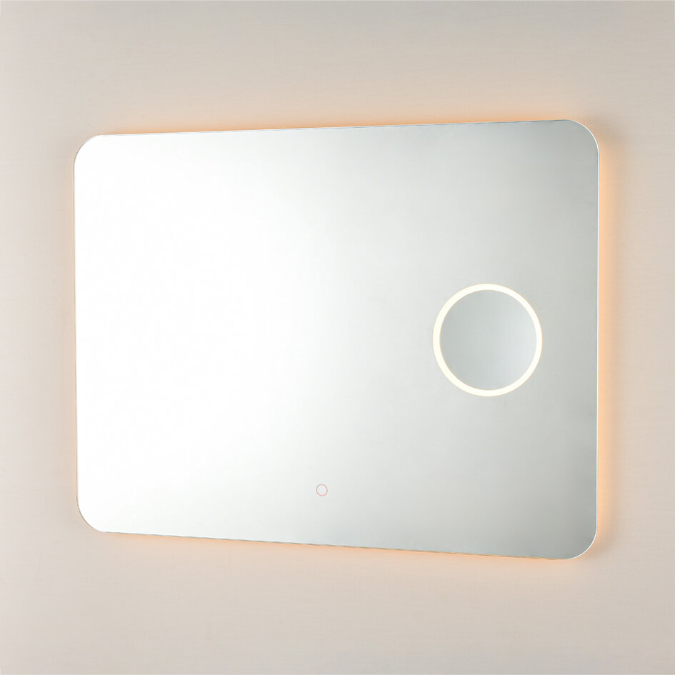 Badkamerspiegel Sari met instelbare LED, touch dimmer en verwarming – 60x80 cm